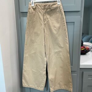 Forever 21 Wide-Leg Chinos in Light Tan